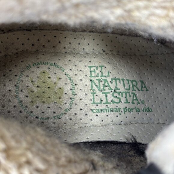 El Naturalista Black Leather Winter Boots 37 Fleece Lined Comfort Boho Chic Eco - Picture 13 of 16